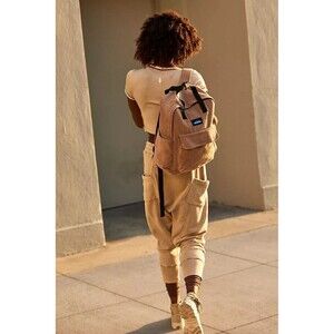 KAVU Unisex Backpack Rucksack  Cord Heritage Khaki Adjustable Straps Laptop Pad